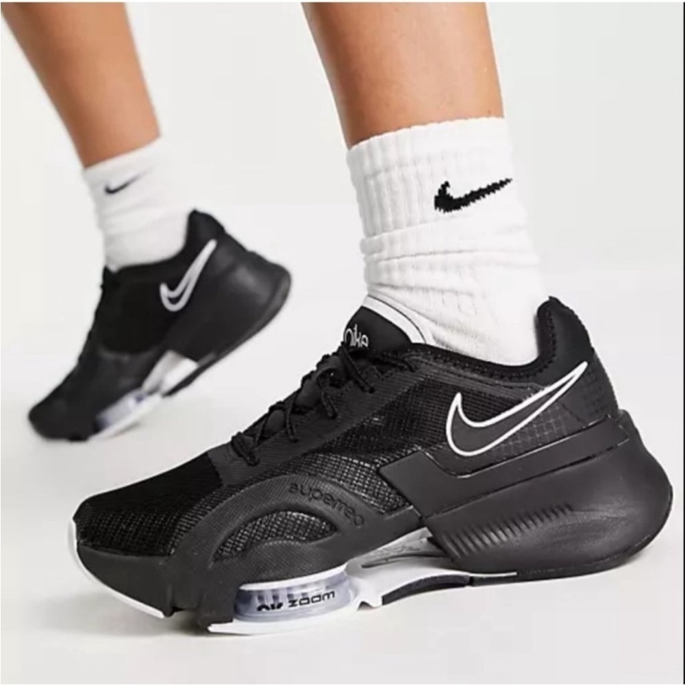 NIKE Air Zoom SuperRep 3 HIIT Class Training Shoe Sz 6.5 Black White - Picture 16 of 16